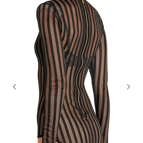100% Authentic Balmain Stripped Body Suit BNWT - Picture 4 of 16